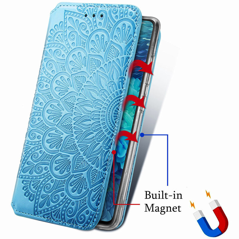 Книжка GETMAN Mandala для Samsung M51 синя-3